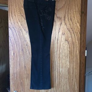 Black jeans with embroidered pockets Lauren Ralf Lauren size 4p